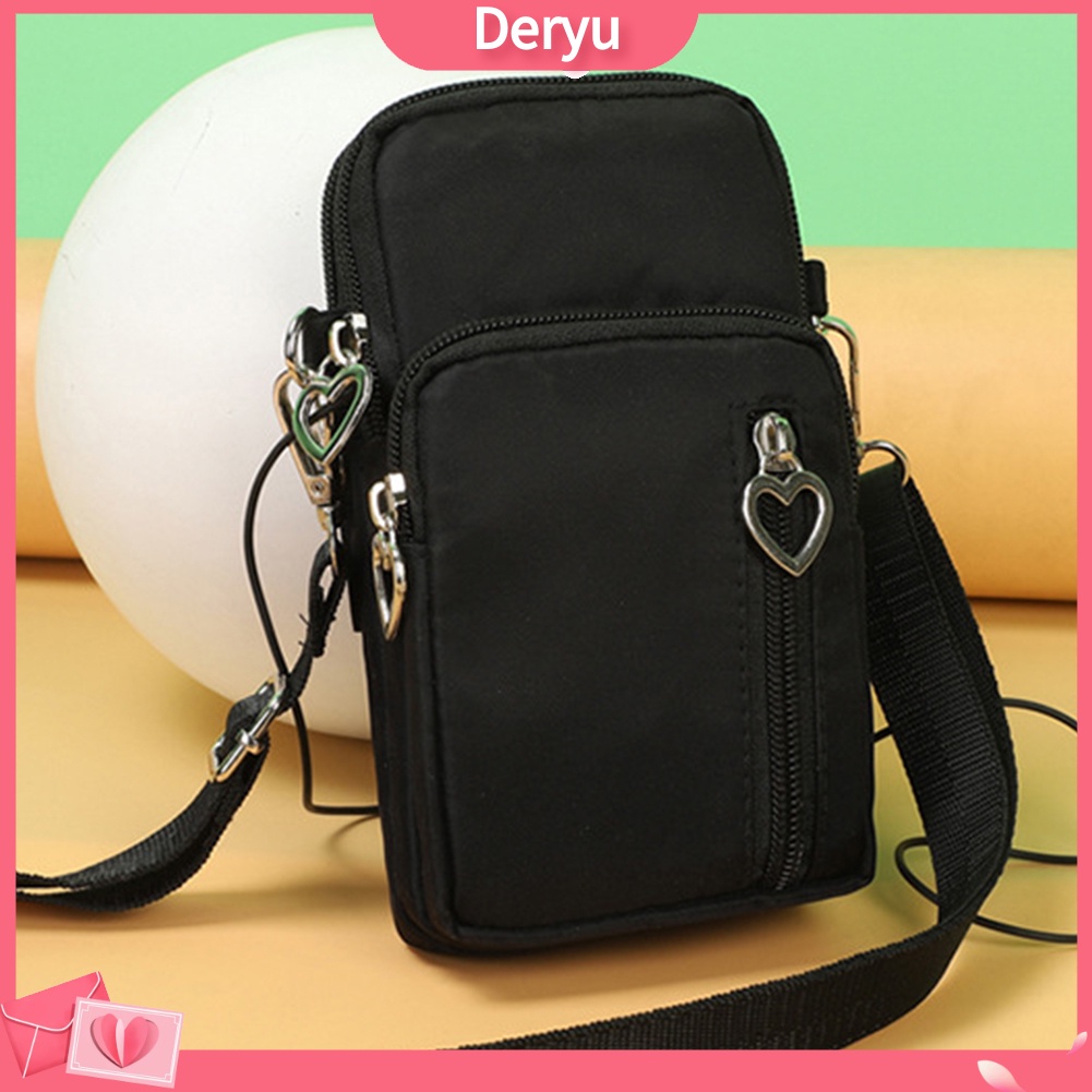 Túi đựng điện thoại mini vải oxford siêu nhẹ dùng đeo chéo/ xách tay thời trang cho nữ
