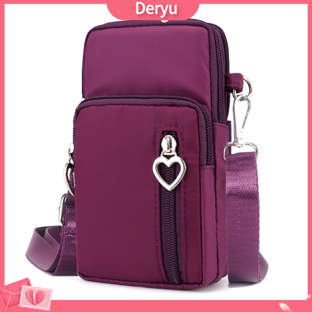 Túi đựng điện thoại mini vải oxford siêu nhẹ dùng đeo chéo/ xách tay thời trang cho nữ