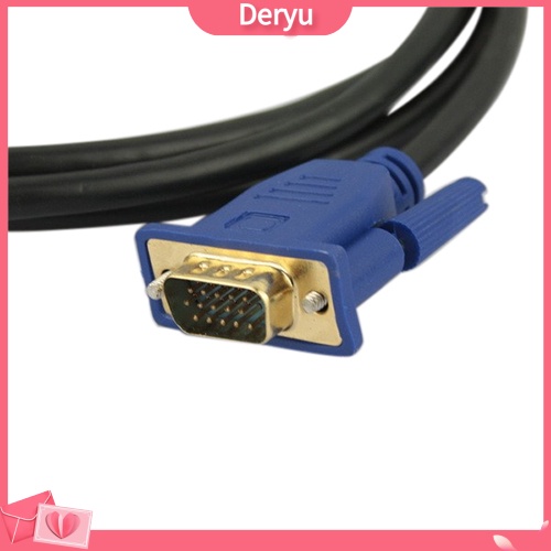Dây cáp chuyển đổi VGA HDMI sang VGA 6Ft 1080P HDMI màu vàng chuyên dụng