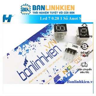 Led 7 Đoạn 0.28 1 Số Anot Sáng Đỏ