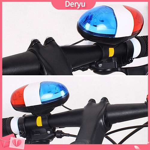 Còi xe đạp tích hợp đèn 6 bóng LED 4 âm thanh đa năng chất lượng cao