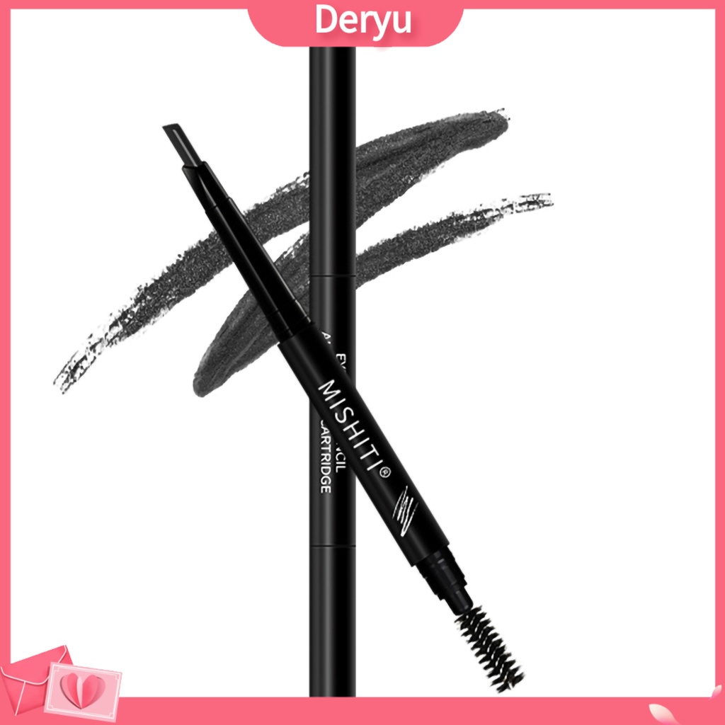 Bút kẻ lông mày hai đầu xoay tự động không nhòe dành cho nữ