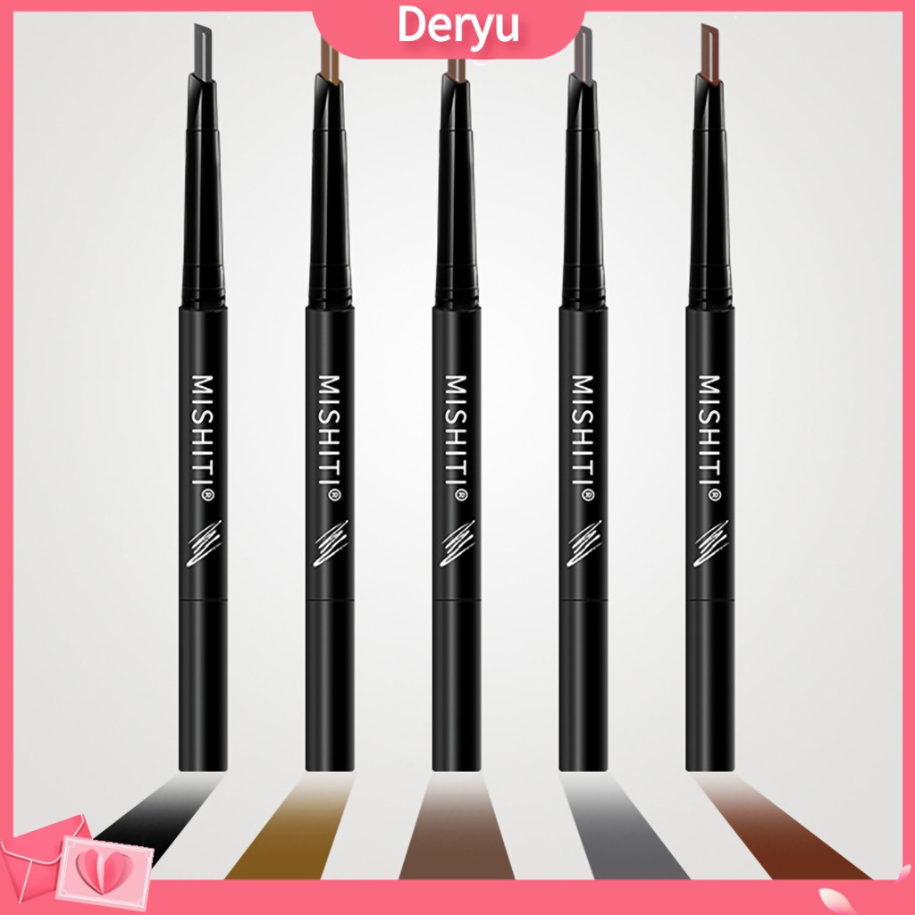 Bút kẻ lông mày hai đầu xoay tự động không nhòe dành cho nữ