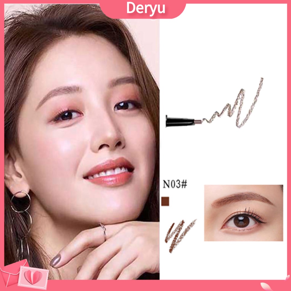 Bút kẻ lông mày hai đầu xoay tự động không nhòe dành cho nữ