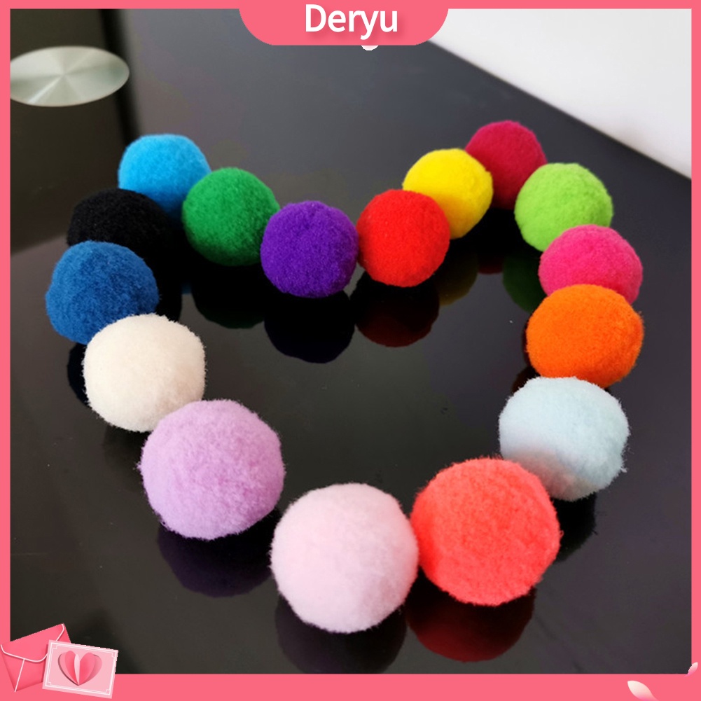 Bộ 10/20/30 bóng lông polyester xinh xắn dùng làm đồ chơi cho mèo cưng