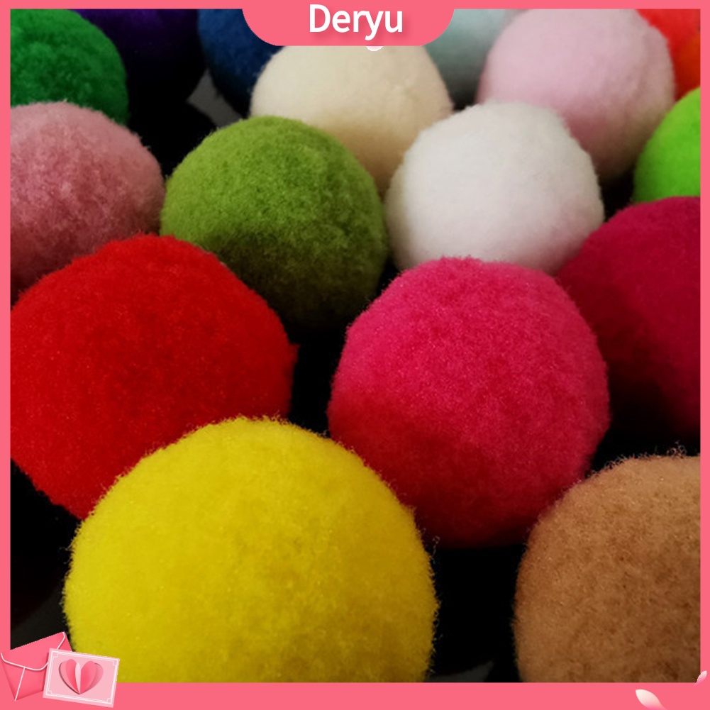 Bộ 10/20/30 bóng lông polyester xinh xắn dùng làm đồ chơi cho mèo cưng