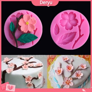 Khuôn silicone tạo hình hoa mận DIY trang trí bánh kem