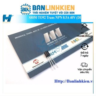 [Bán Linh Kiện] S8050 TO92 Trans 0.5A 40V (DIP) (10c)