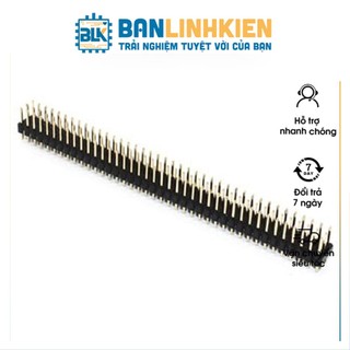 Hàng rào jump đực đôi 2.54mm 2x40p cong