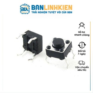 Nút Nhấn 4 Chân 12x12x6MM DIP (5 chiếc)