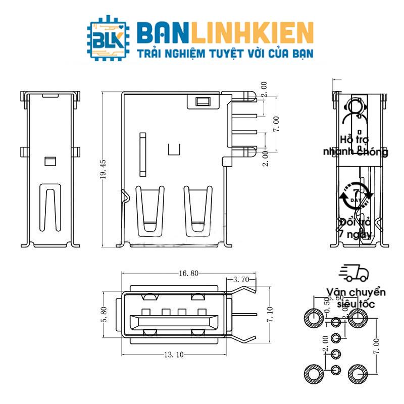 Combo 5 Chiếc Mắt Thu Hồng Ngoại 38Khz Chân Cong