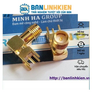 Đế Anten SMA 5 Chân ( Loại Đực Cong)