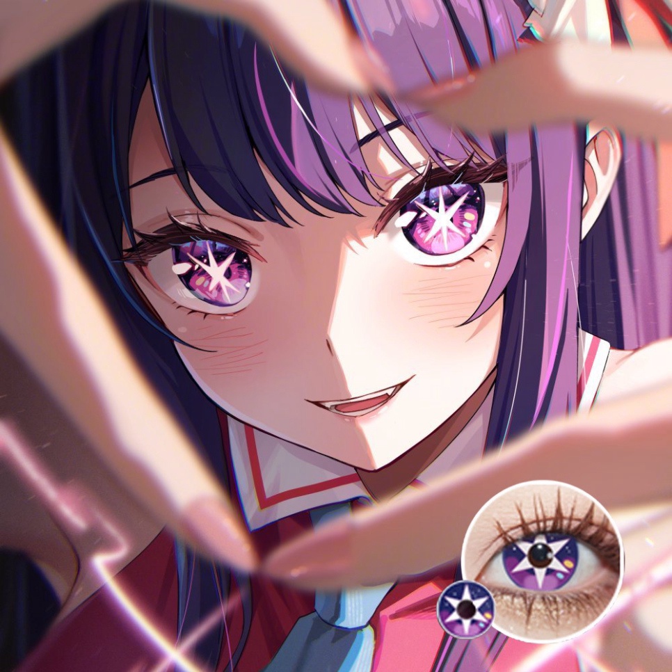 Lens cosplay Ai Hoshino/Ruby/Aquamarine - Oshi no ko