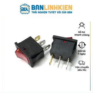 Công Tắc Bập Bênh 10A KCD1-102R (Màu Đỏ)