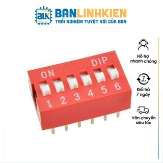 Công tắc bit 6p màu đỏ