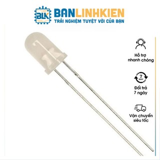 Combo 10 con led 5mm trắng đục