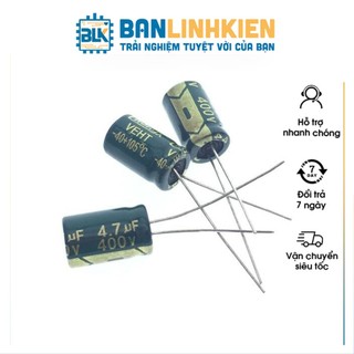 Tụ hóa 4.7uf 400v 8x12mm
