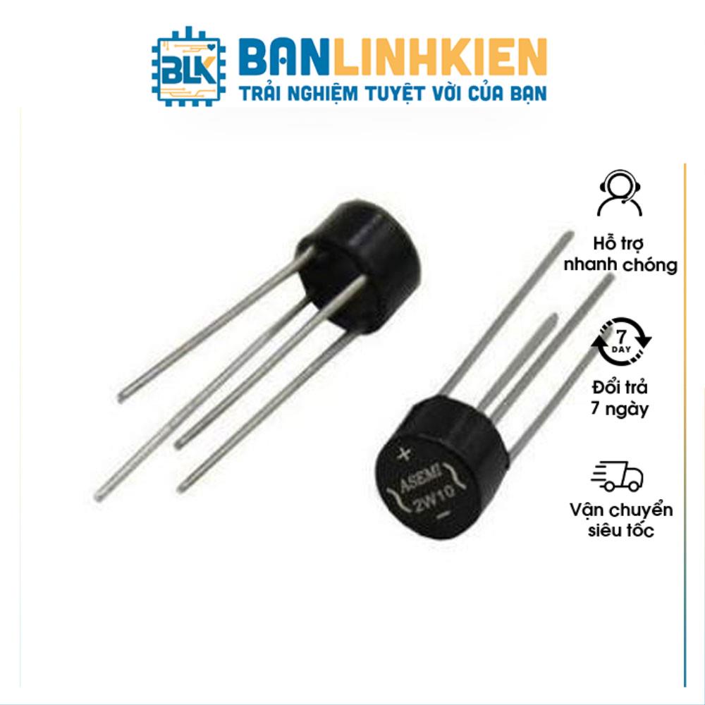Diode Cầu 2A 1000V 2W10 Tròn