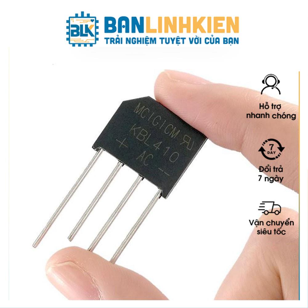 Diode Cầu 4A 1000V KBL410 (Vuông)
