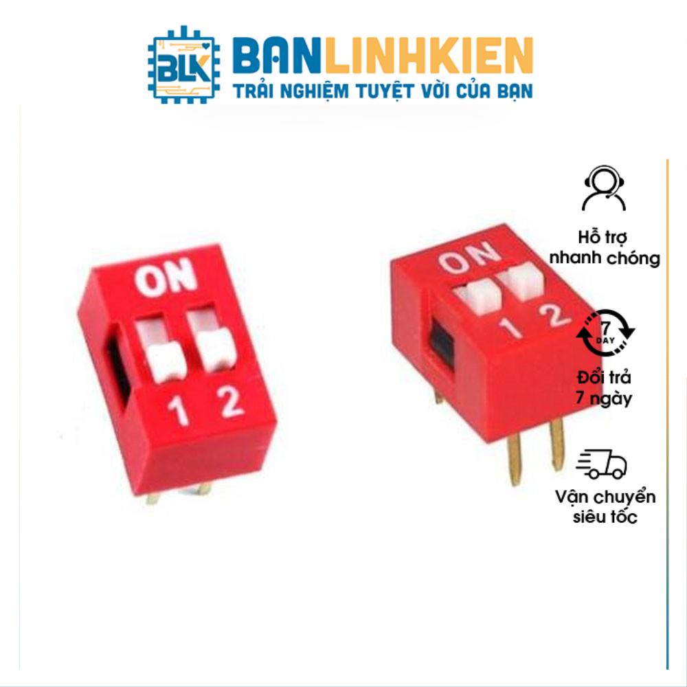 Công Tắc Bit 2P (2 Số) Màu Đỏ