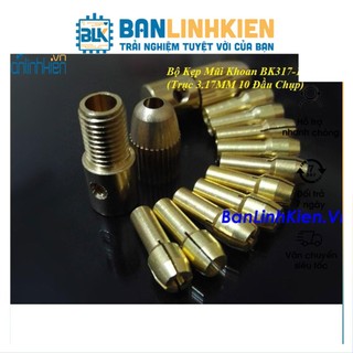 Bộ Kẹp Mũi Khoan BK317-10 (Trục 3.17MM 10 Đầu Chụp)