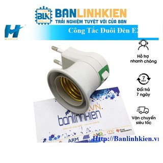 Đuôi đèn e27 có công tắc dùng cho bóng đèn rbg e27
