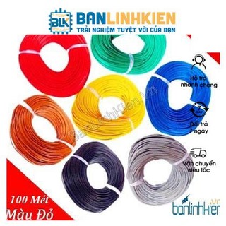 Dây Điện 0.3MM Cuộn 100 mết Đủ Màu Dùng nối mạch-câu mạch
