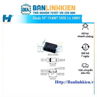 Diode Chỉnh Lưu M7 1N4007 SMD (10 Chiếc)