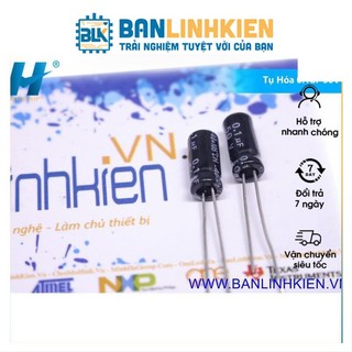 Tụ Hóa 0.1uF 50V (10 Chiếc)