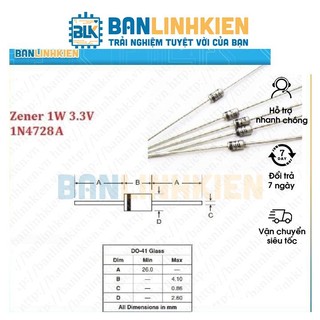 Combo 5 Chiếc Diode Ổn Áp - Zener 1W