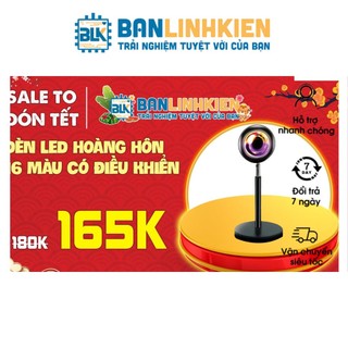 Đèn hoàng hôn có decal chuyển đổi màu hoàng hôn, mặt trời, cầu vồng ảo diệu, chụp ảnh sống ảo, quay tiktok
