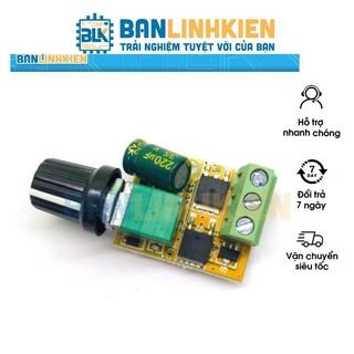 Mạch Điều chỉnh tốc độ quạt, động cơ DC 5A 3-15V