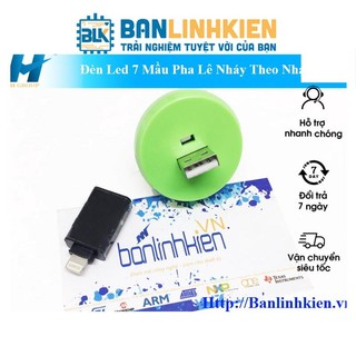 BLK Đèn Led 7 Mầu Pha Lê Nháy Theo Nhạc Iphone