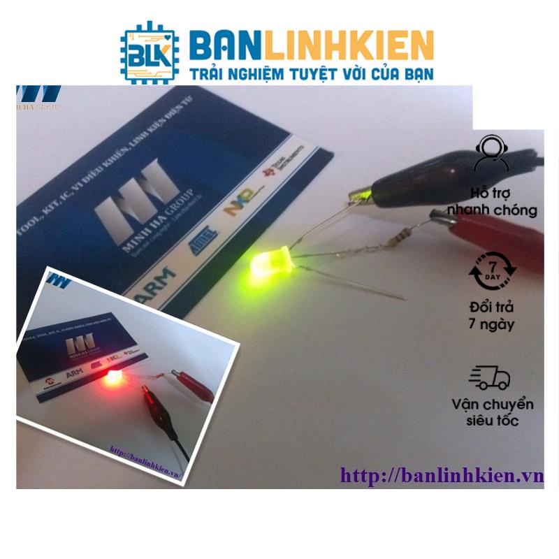 Led 5MM 2 Mầu Katot Xanh Đỏ