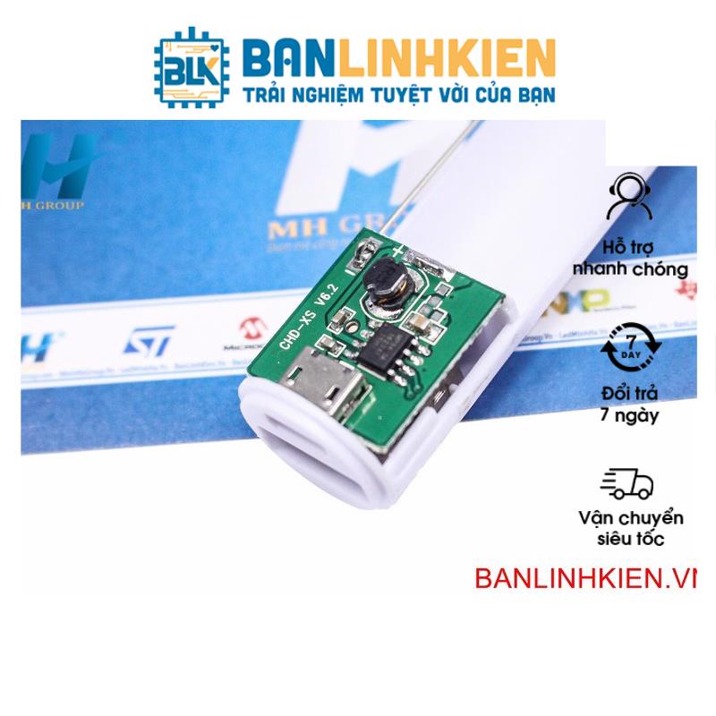 Box Sạc Pin Dự Phòng 1 Pin Vỏ Sắt