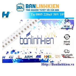 Tụ 0805 220nF 50V 10% (10c)