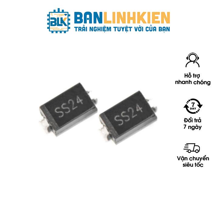 SS24 DO-214AC Diode Schottky 2A 40V (SR240 SMA DO214) (5c)