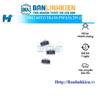 S9012 sot23 trans pnp 0.5a 25v