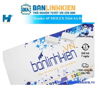 Header 4p molex 5264-4a đực thẳng