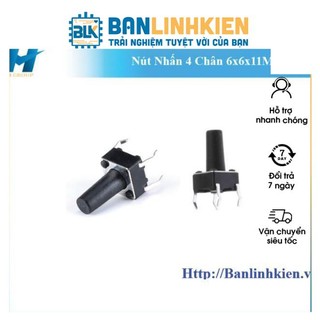 Nút Nhấn 4 Chân 12mm, 6mm…