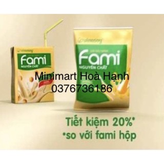 combo 10 túi sữa đậu nành Fami nguyên chất 200ml