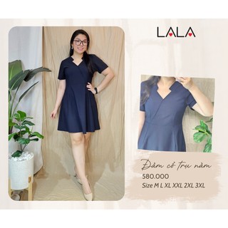 Bigsize công sở - Đầm Trụ Nằm - Xanh