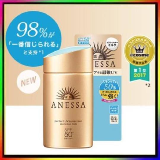 Kem chống nắng Anessa Perfect UV Sunscreen Skincare Milk 60ml nhật bản mẫu mới