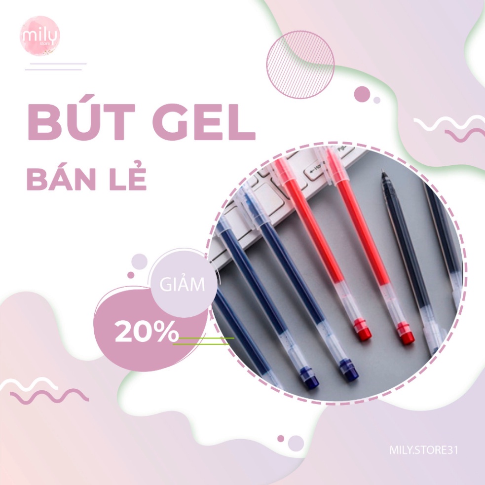 Bút bi gel mực nước nét siêu đẹp siêu rẻ