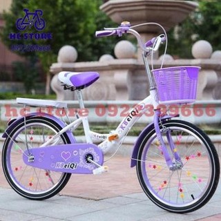 Xe đạp trẻ em 16-18-20-22 inch xe gấp 6-11-12 tuổi xe đạp cho bé gái tiểu học và trung học