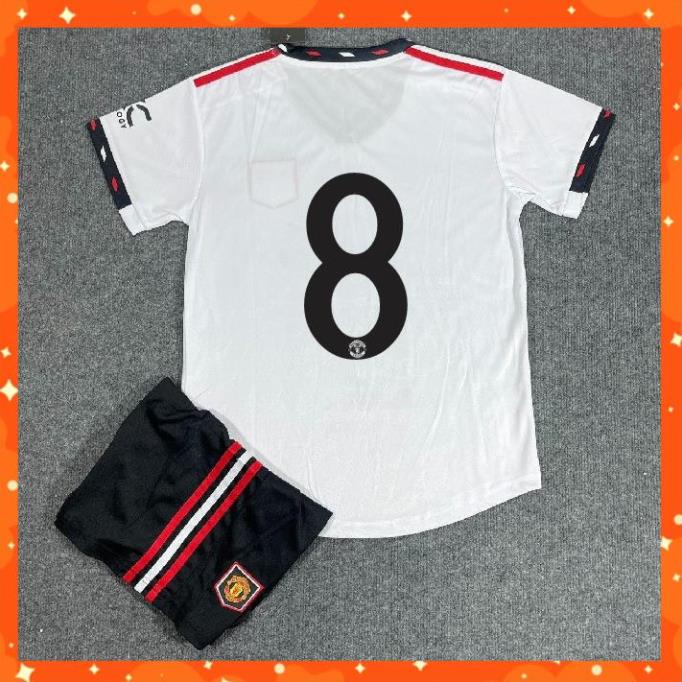 Bộ Quần Áo Bóng Đá CLB MU 22/23 - in Sẵn Số - Hàng Thun Thái - Logo Thêu