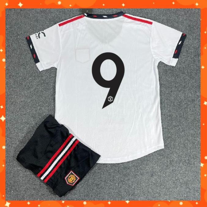 Bộ Quần Áo Bóng Đá CLB MU 22/23 - in Sẵn Số - Hàng Thun Thái - Logo Thêu