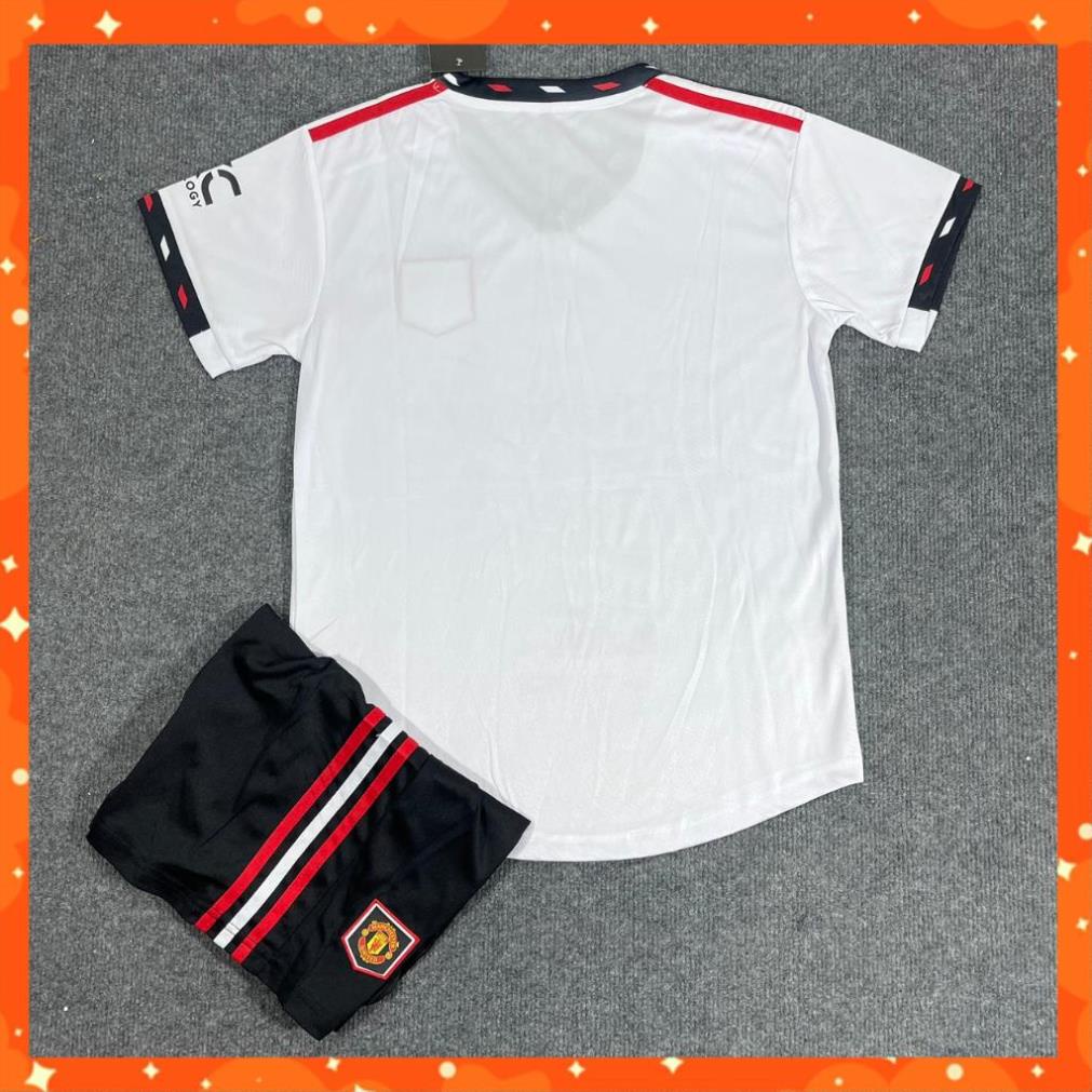 Bộ Quần Áo Bóng Đá CLB MU 22/23 - in Sẵn Số - Hàng Thun Thái - Logo Thêu