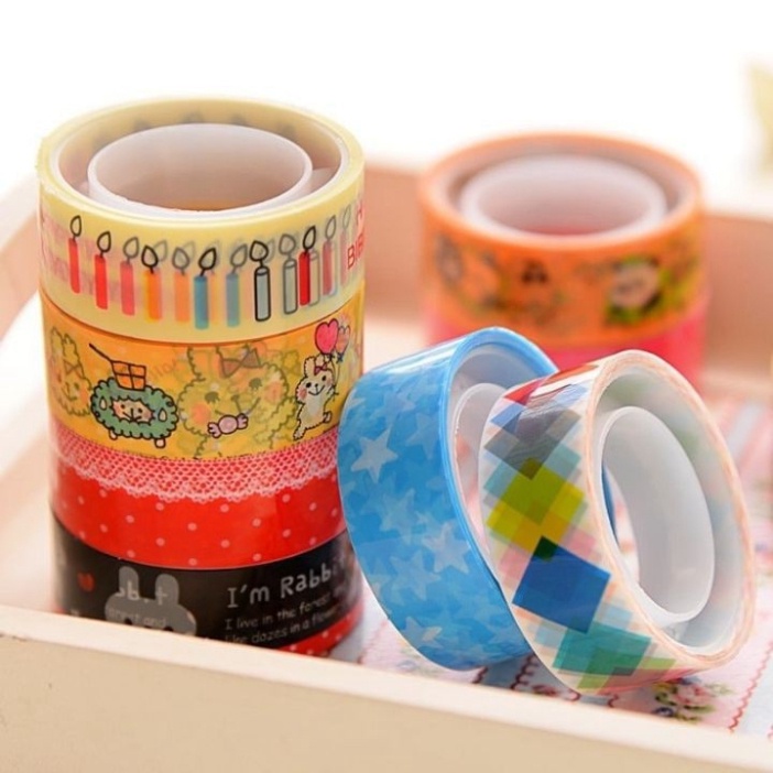 Cuộn Băng Dính Hoa Văn Băng Dính Họa Tiết Trang Trí Làm Thủ Công