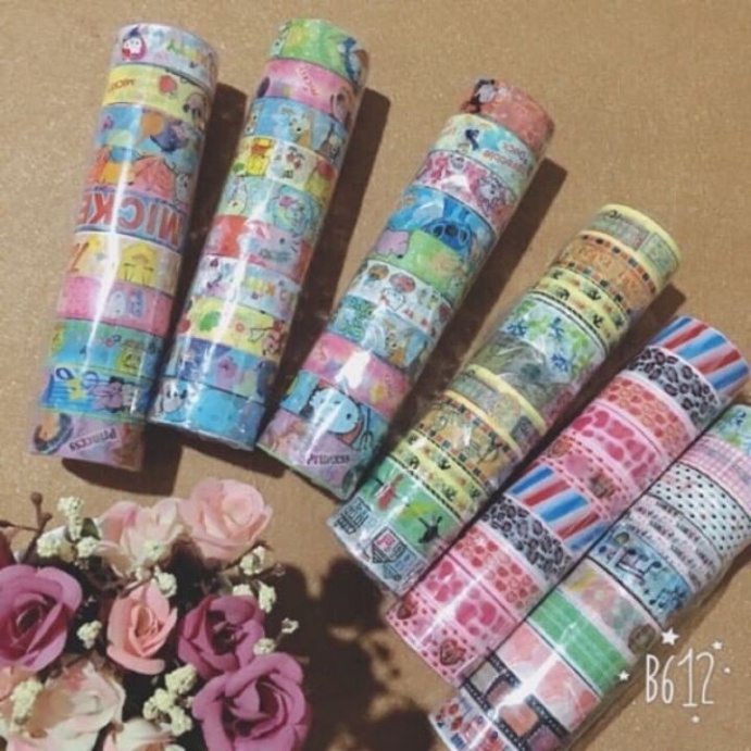 Cuộn Băng Dính Hoa Văn Băng Dính Họa Tiết Trang Trí Làm Thủ Công